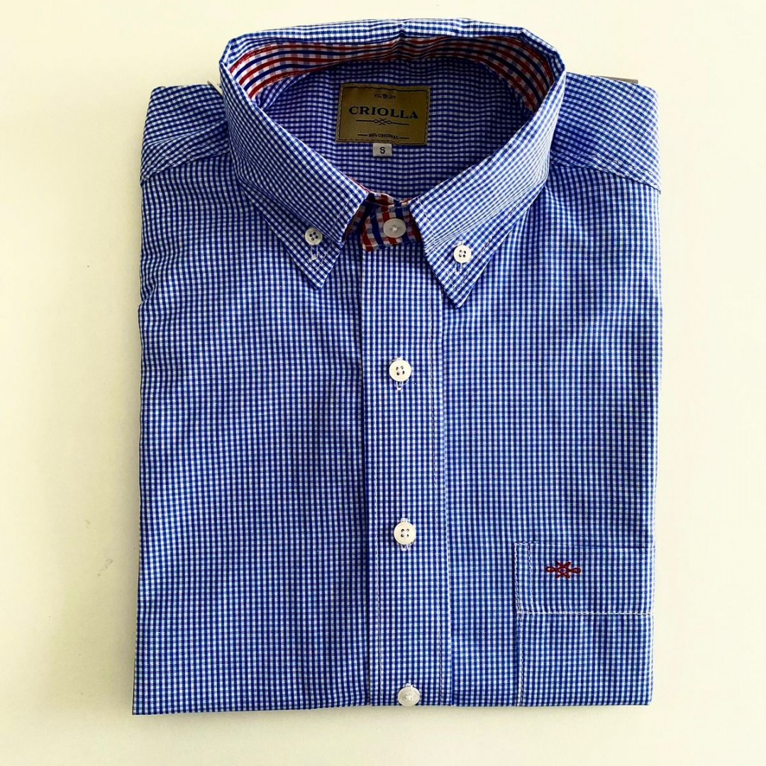 camisa-100-algodon-cuadritos-azules-